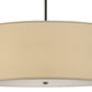 36" Cilindro Eggshell Textrene Pendant by 2nd Ave Lighting