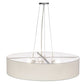 36" Cilindro White Textrene Pendant by 2nd Ave Lighting