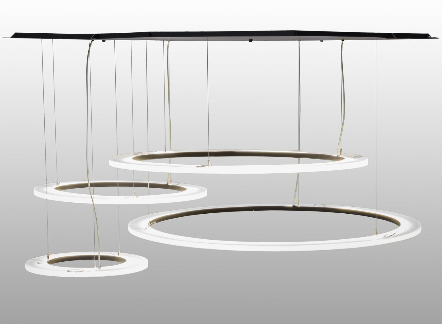 84" Anillo 4 Ring LED Cascading Pendant by 2nd Ave Lighting
