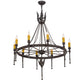36" Amaury 10-Light Chandelier by 2nd Ave Lighting