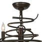 21" Cyclone 9-Light Chandelier by 2nd Ave Lighting
