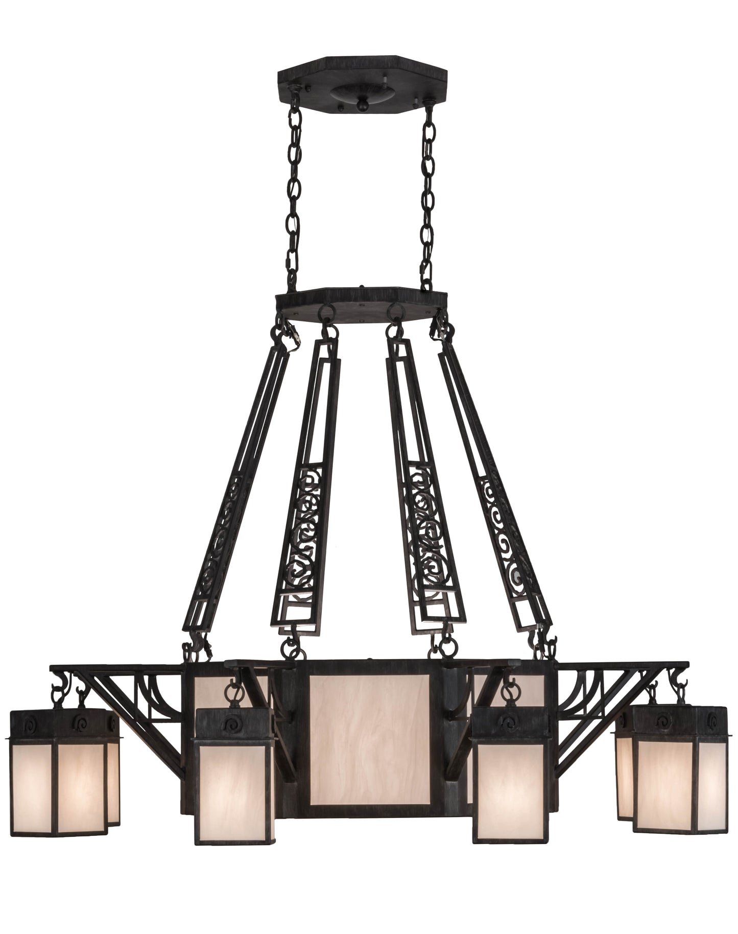 54" Azrael 8-Light Chandelier by 2nd Ave Lighting