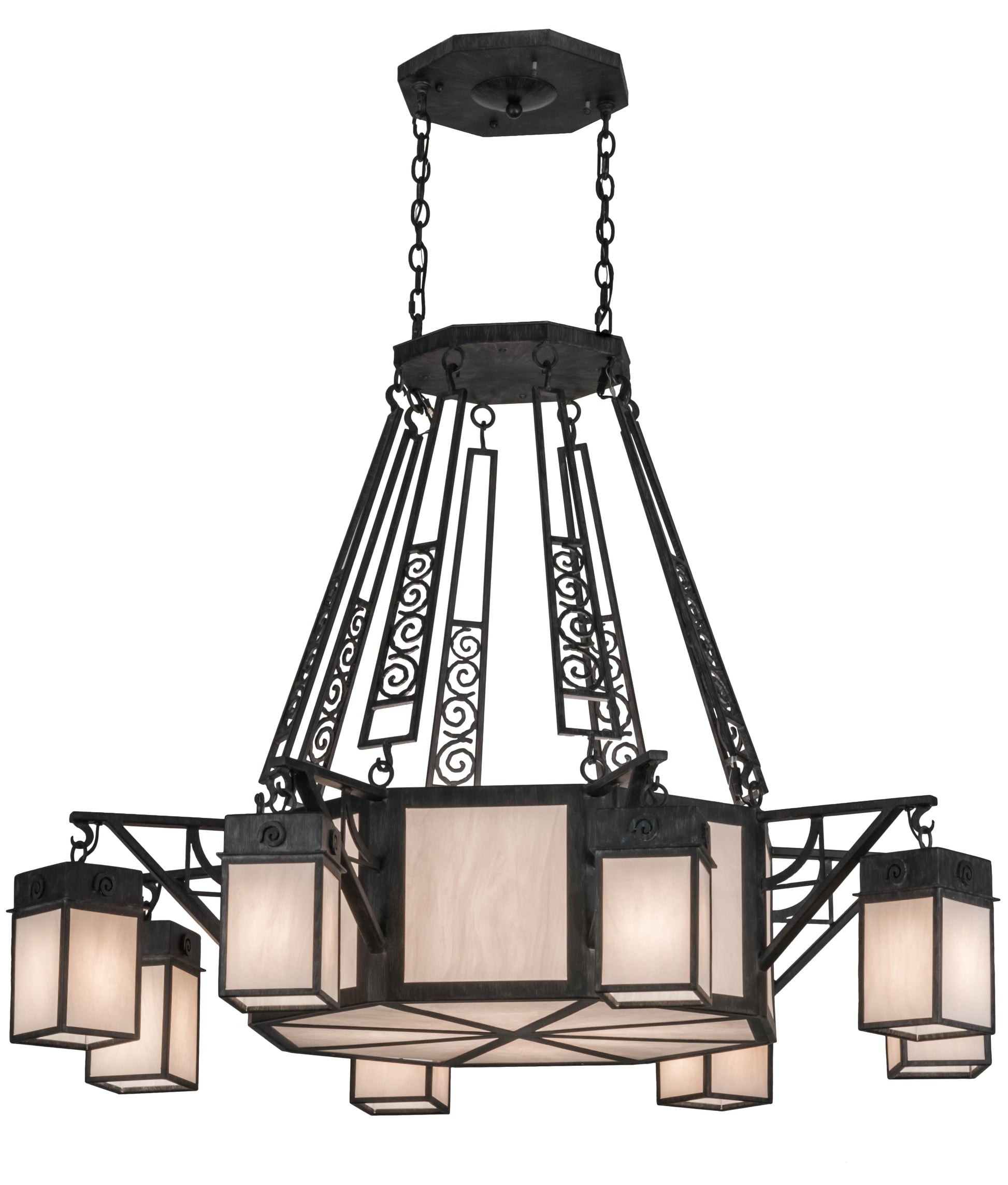 54" Azrael 8-Light Chandelier by 2nd Ave Lighting