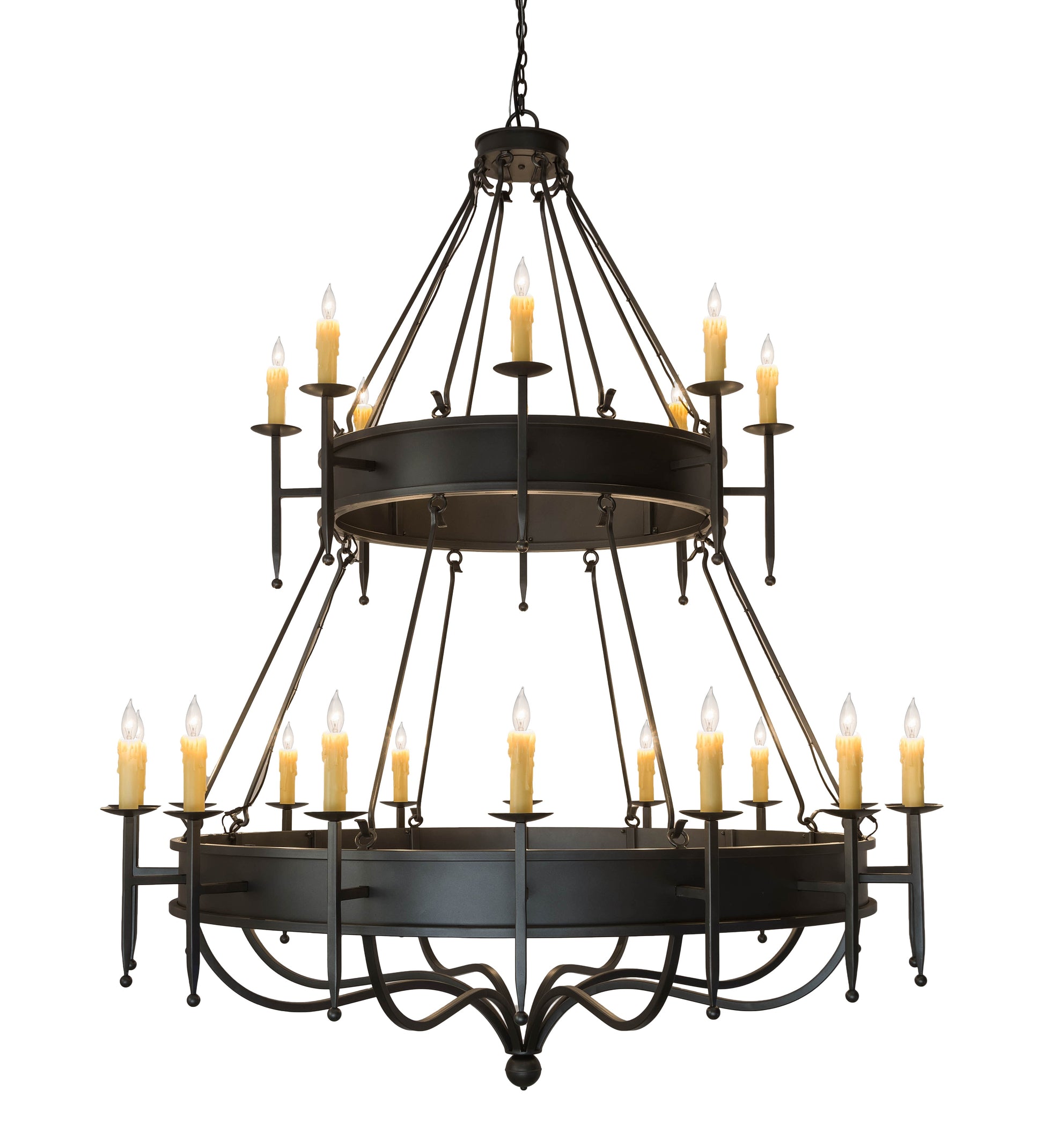 72" Marta 24-Light Two Tier Chandelier by 2nd Ave Lighting