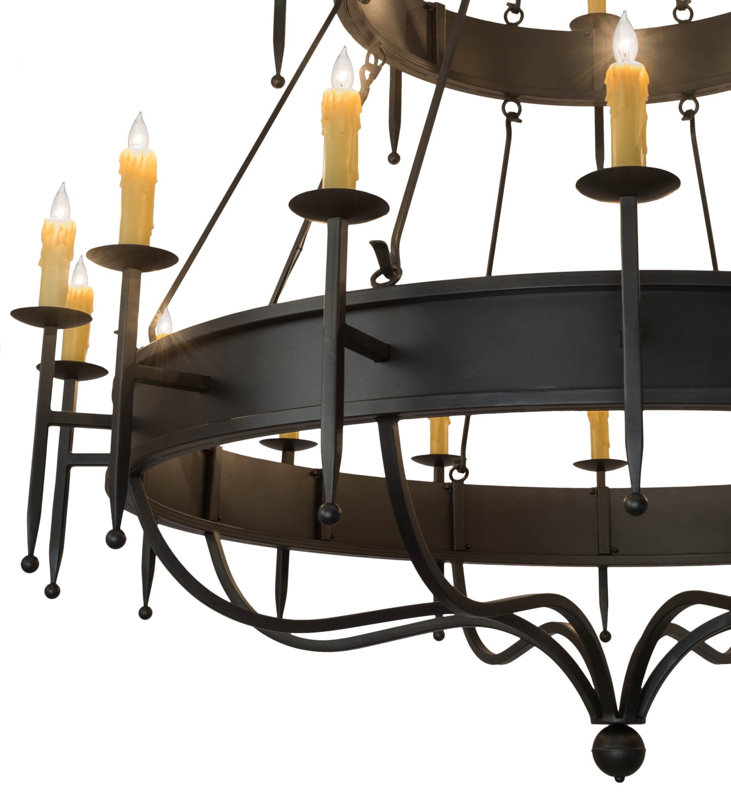 72" Marta 24-Light Two Tier Chandelier by 2nd Ave Lighting