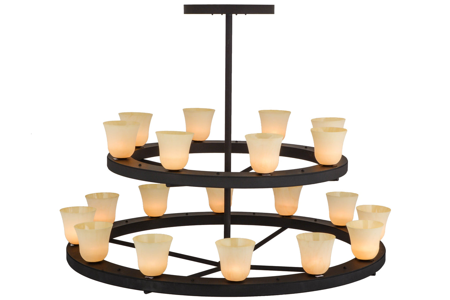 75" Loxley Piedmont 20-Light Two Tier Chandelier by 2nd Ave Lighting