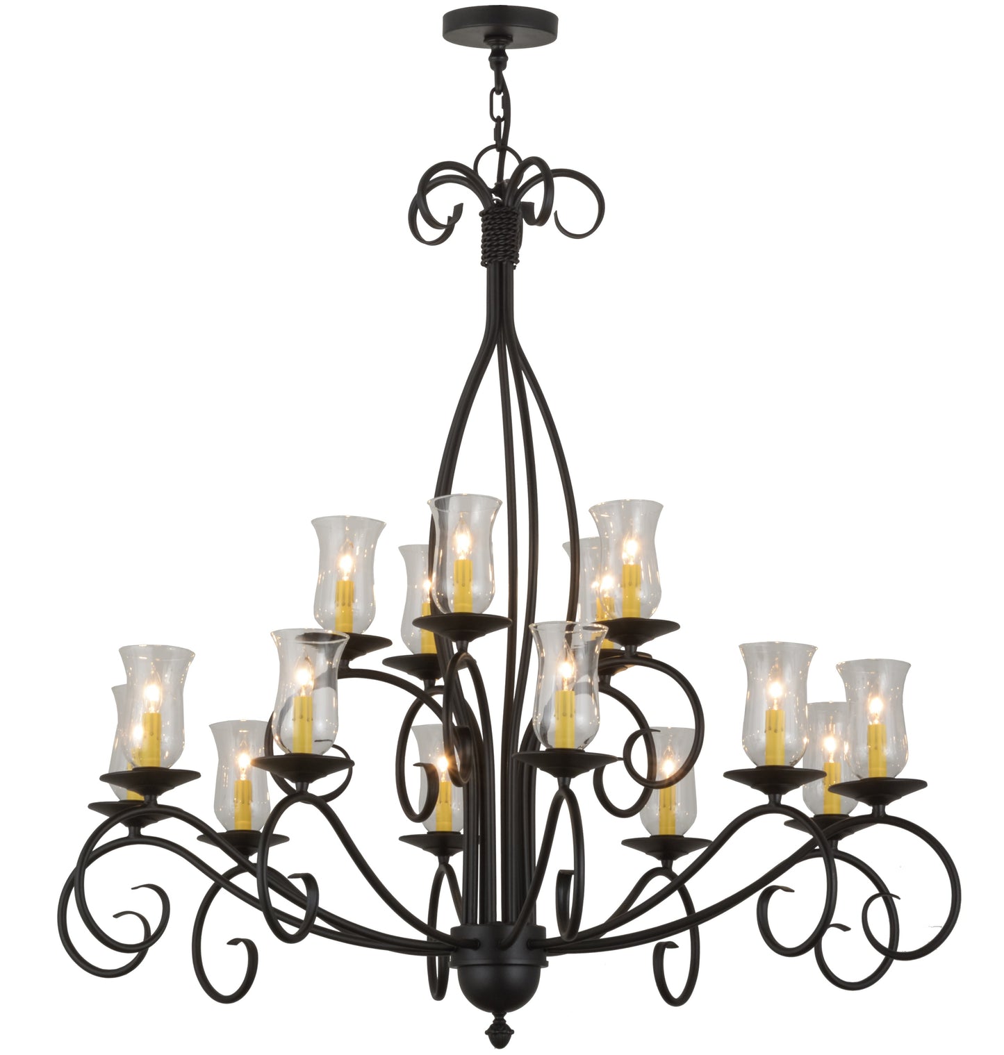 48" Sienna 15-Light Two Tier Chandelier by 2nd Ave Lighting