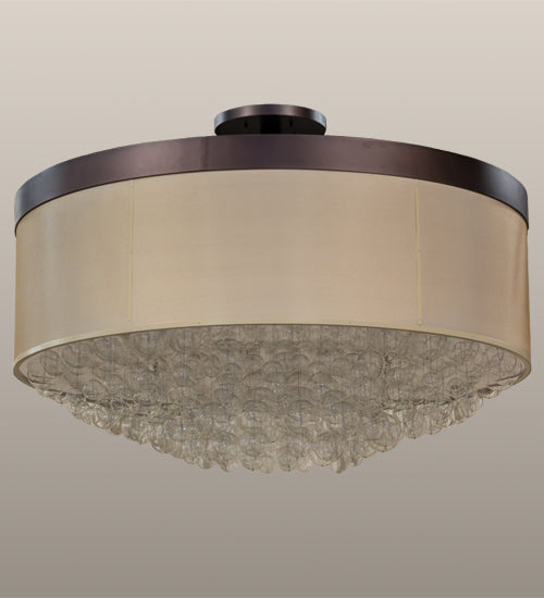 72" Cilindro Bulle Semi Flushmount by 2nd Ave Lighting