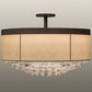 72" Cilindro Bulle Semi Flushmount by 2nd Ave Lighting