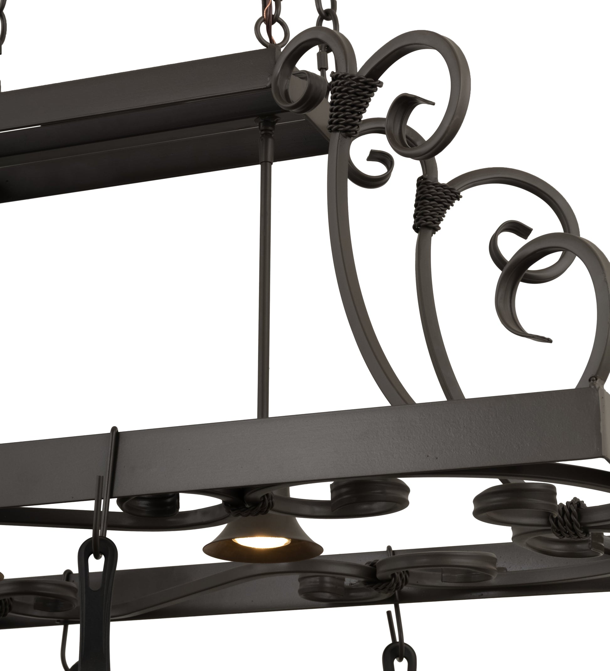 43" Long Caiden Pot Rack by 2nd Ave Lighting