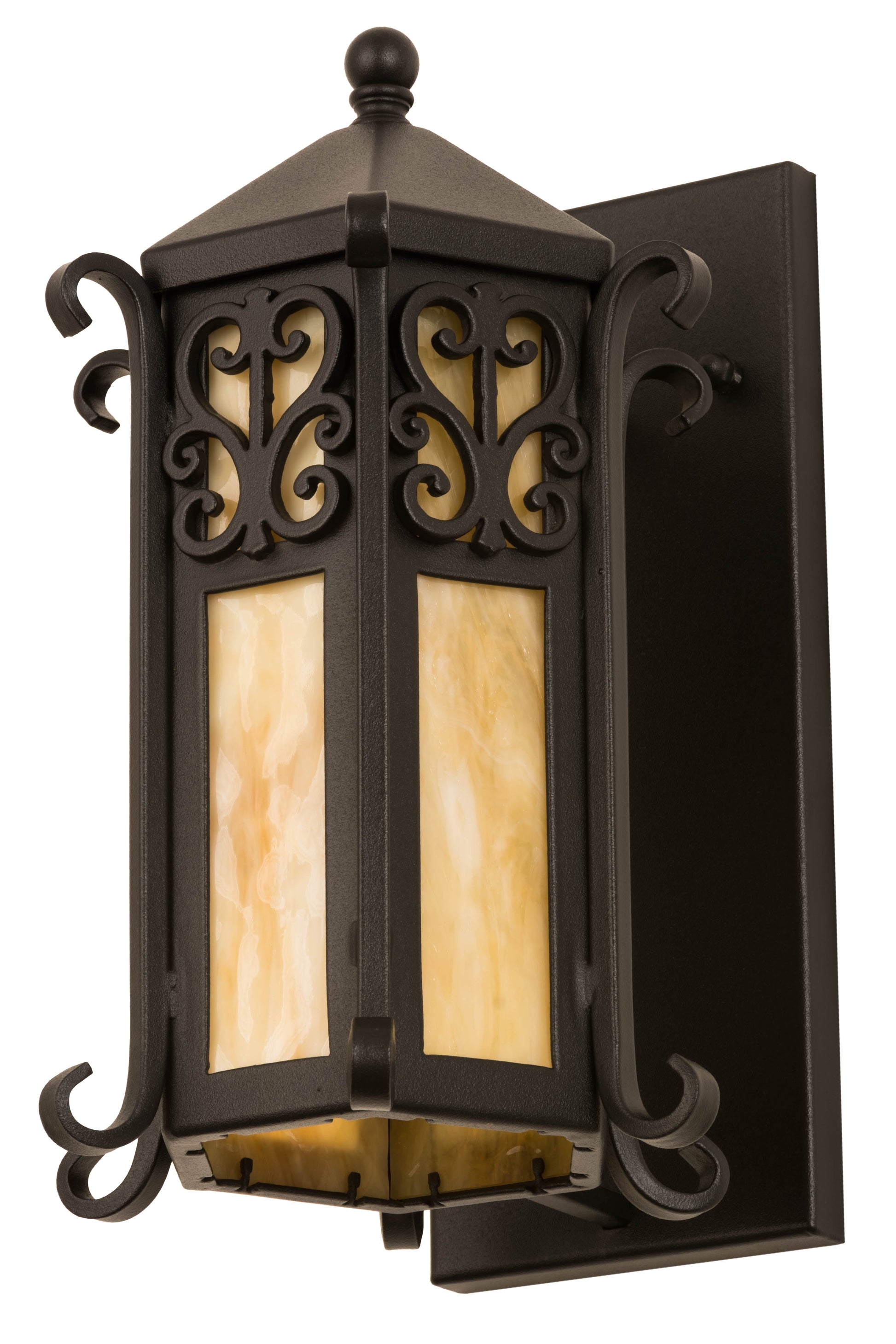 9" Caprice Lantern Wall Sconce by 2nd Ave Lighting