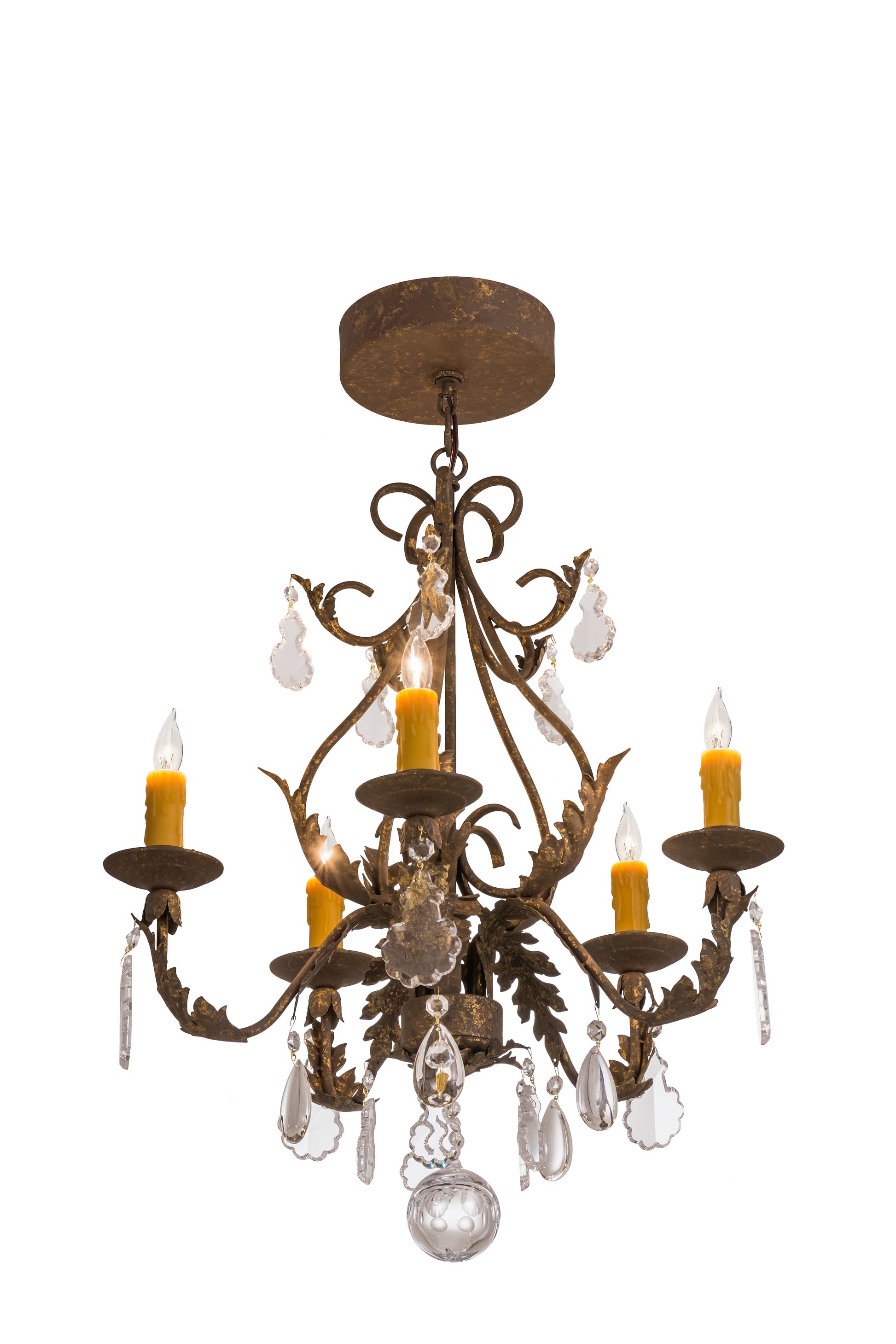 24" French Elegance 5-Light Chandelier by 2nd Ave Lighting