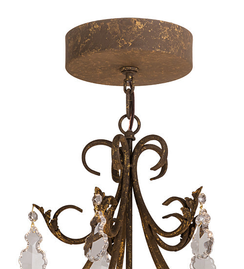 24" French Elegance 5-Light Chandelier by 2nd Ave Lighting