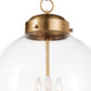 Southern Living Globe Pendant in Natural Brass