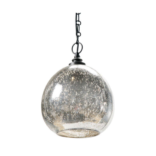 Regina Andrew Glass Float Pendant in Antique Mercury