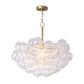 Regina Andrew Bubbles Chandelier in Clear Natural Brass
