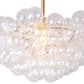 Regina Andrew Bubbles Chandelier in Clear Natural Brass
