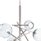 Regina Andrew Molten Chandelier With Clear Glass in Polished Nickel