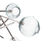 Regina Andrew Molten Chandelier With Clear Glass in Polished Nickel
