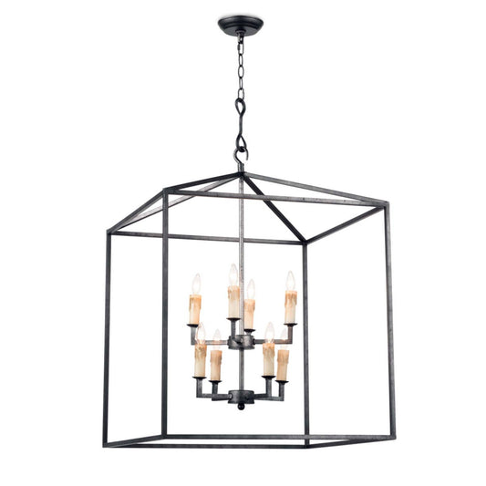 Southern Living Cape Lantern in Blackened Iron