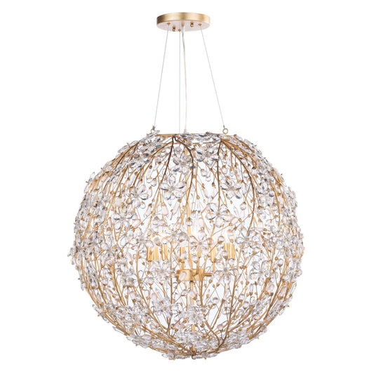 Regina Andrew Cheshire Chandelier Large in Gold Leaf