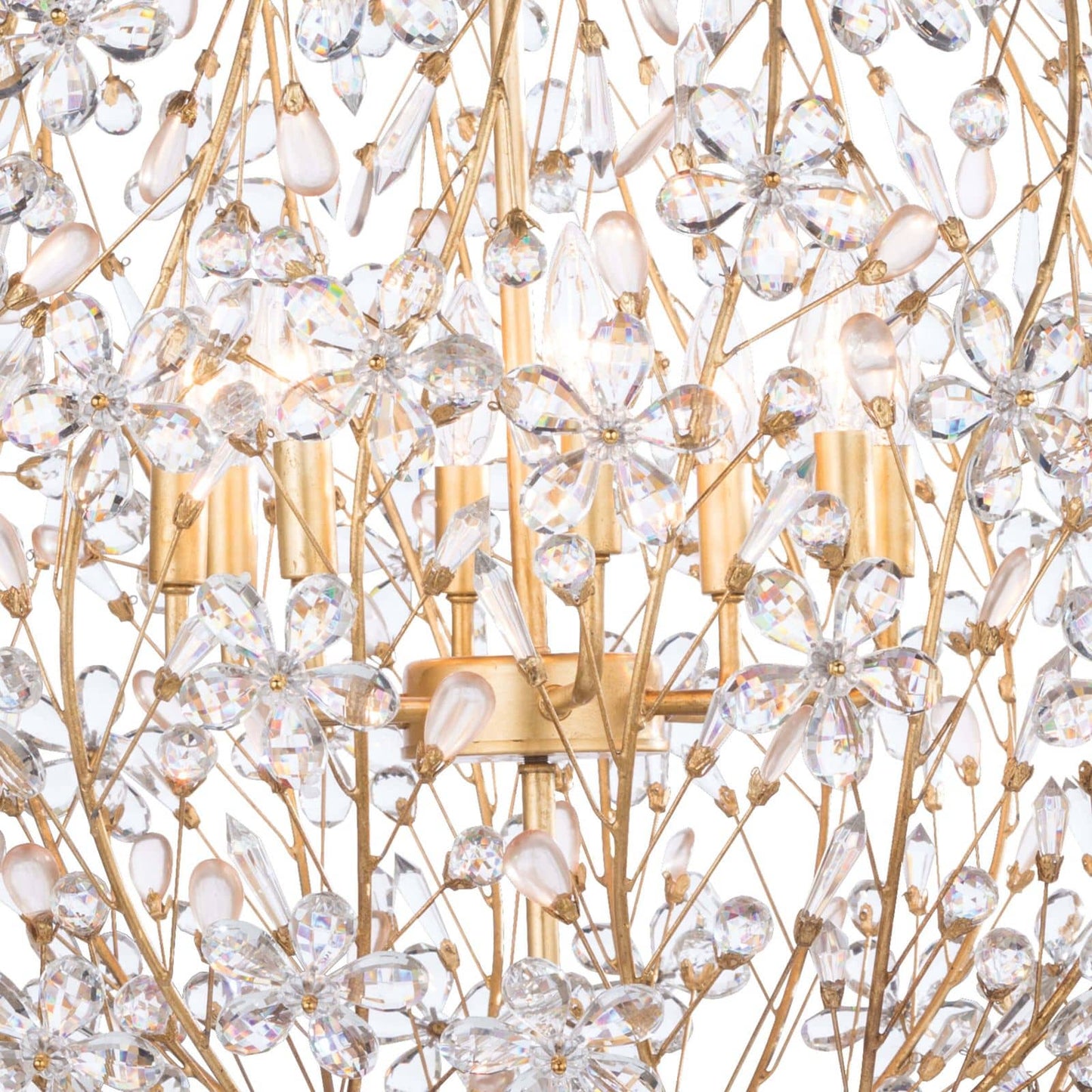 Regina Andrew Cheshire Chandelier Large in Gold Leaf