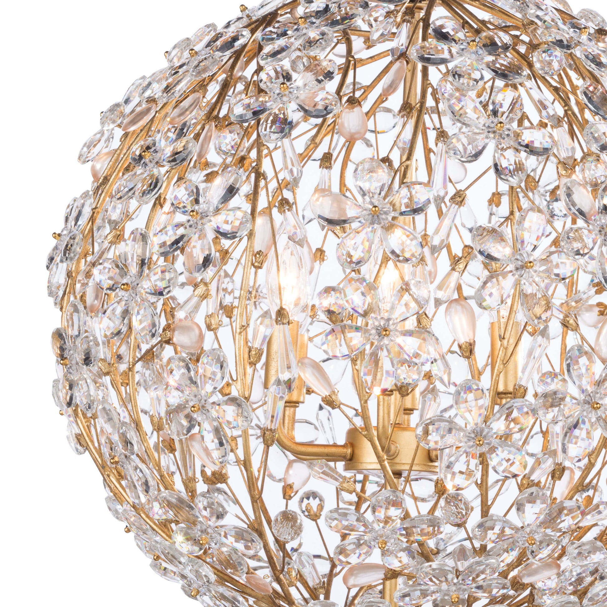 Regina Andrew Cheshire Chandelier Small in Gold Leaf