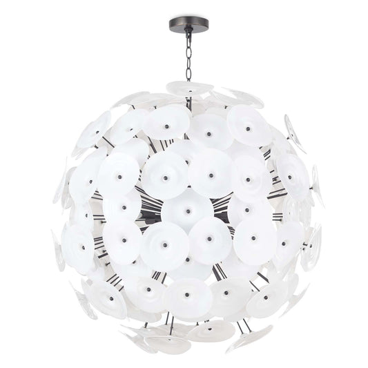 Regina Andrew Poppy Glass Chandelier Large in White