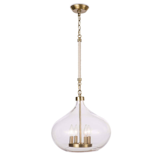 Regina Andrew Dover Pendant in Natural Brass