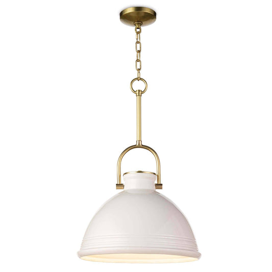 Regina Andrew Eloise Ceramic Pendant in White