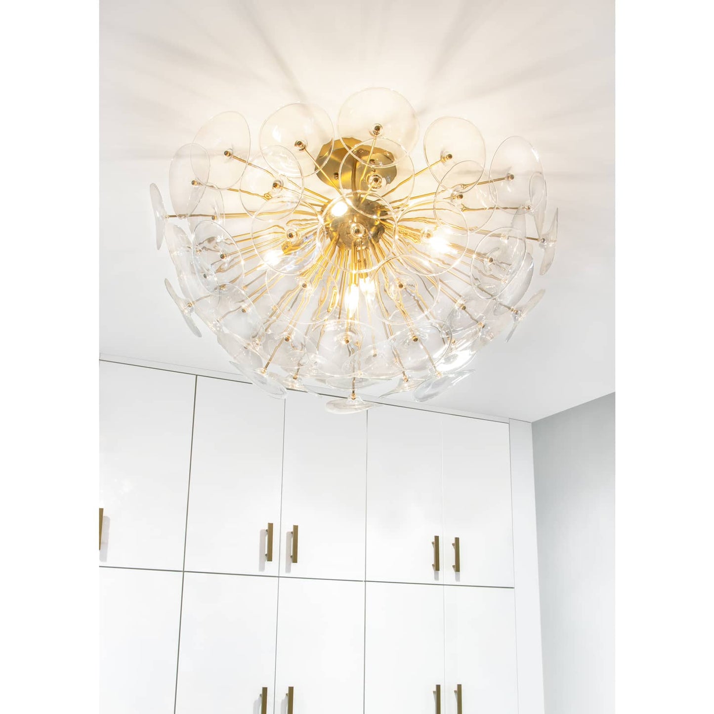 Regina Andrew Poppy Glass Semi Flush Mount in Clear