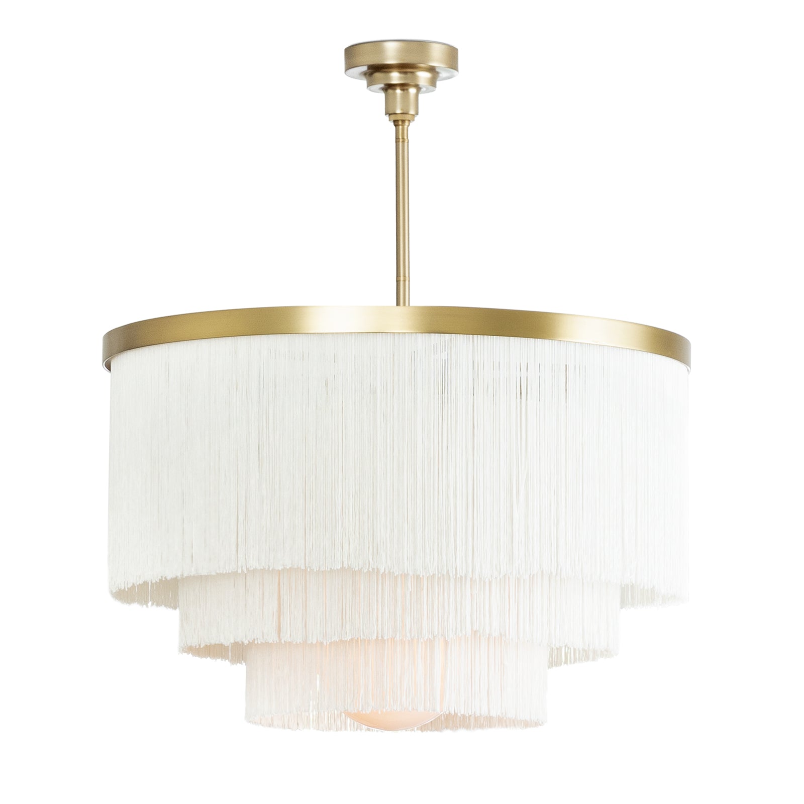 Regina Andrew Cabaret Fringe Chandelier in Ivory