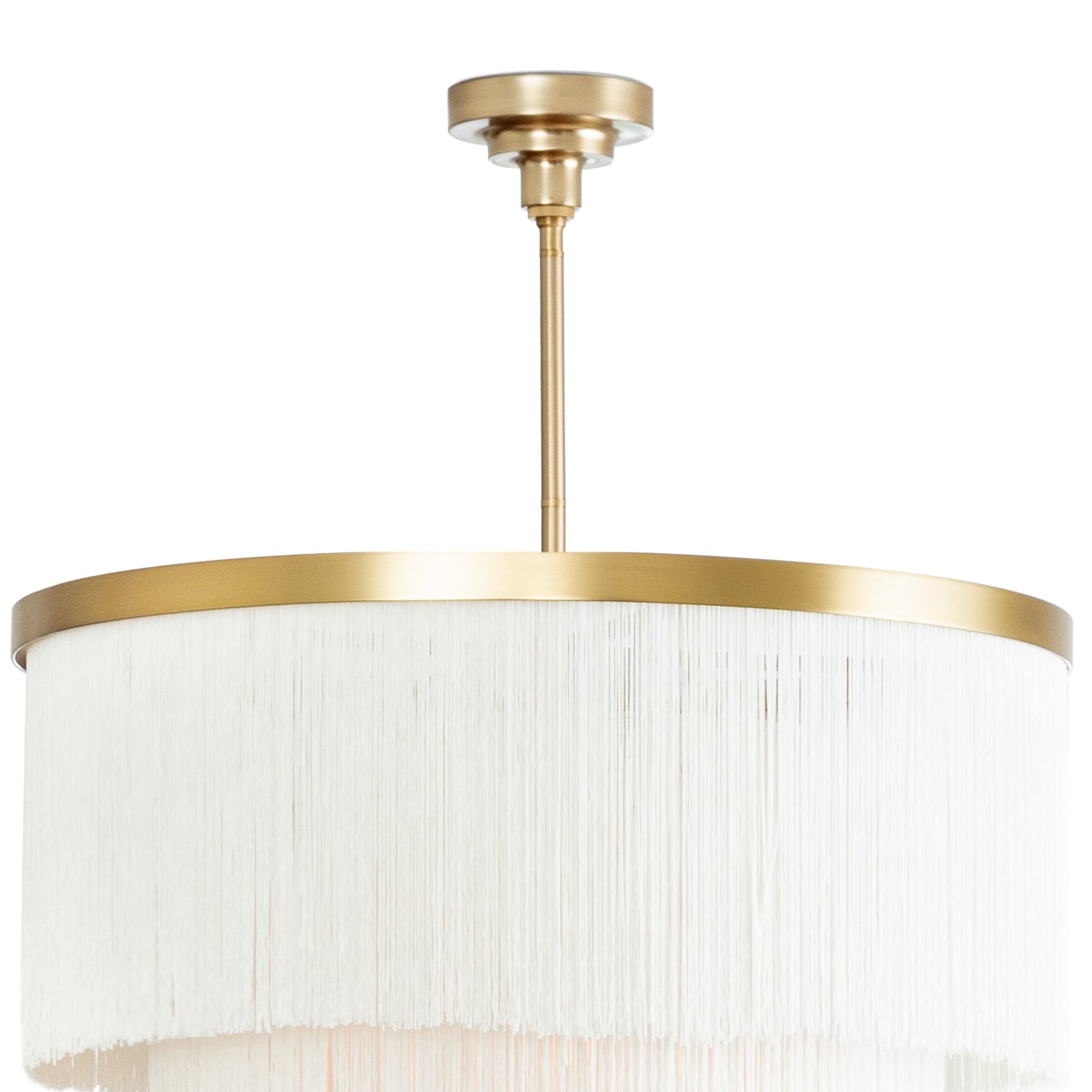 Regina Andrew Cabaret Fringe Chandelier in Ivory