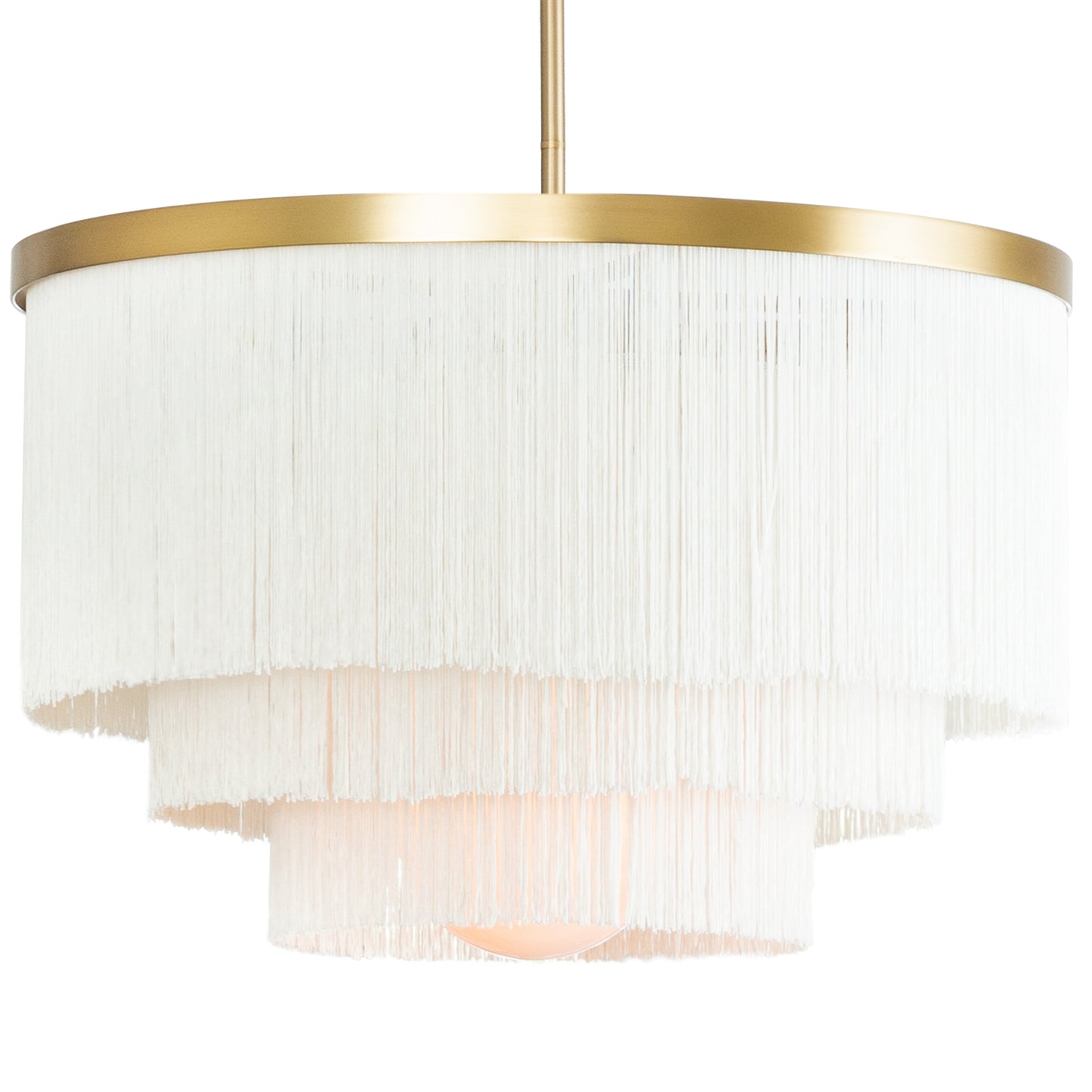 Regina Andrew Cabaret Fringe Chandelier in Ivory