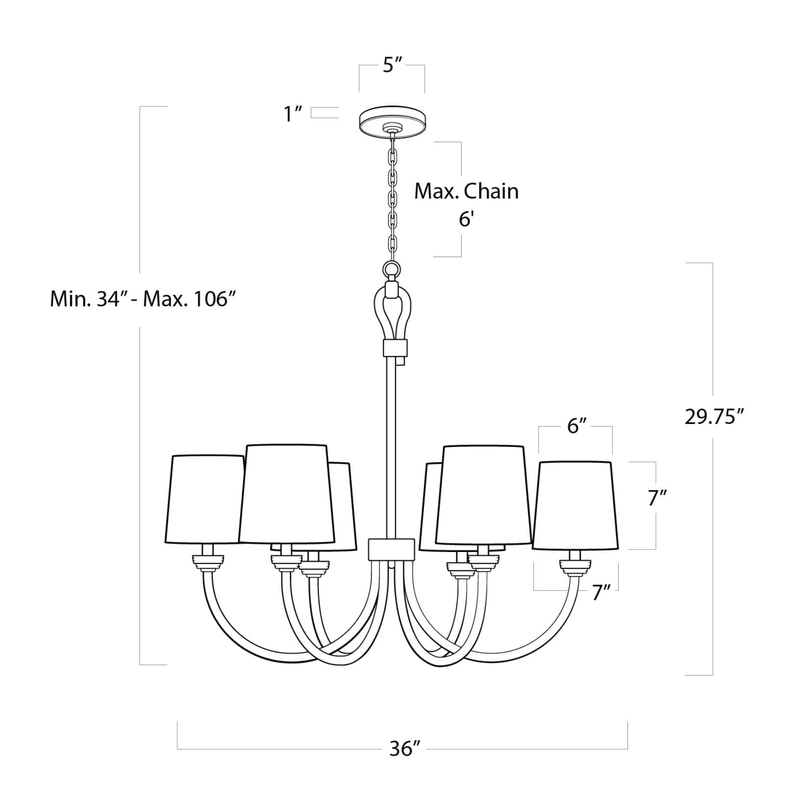 Coastal Living Bimini Chandelier Small