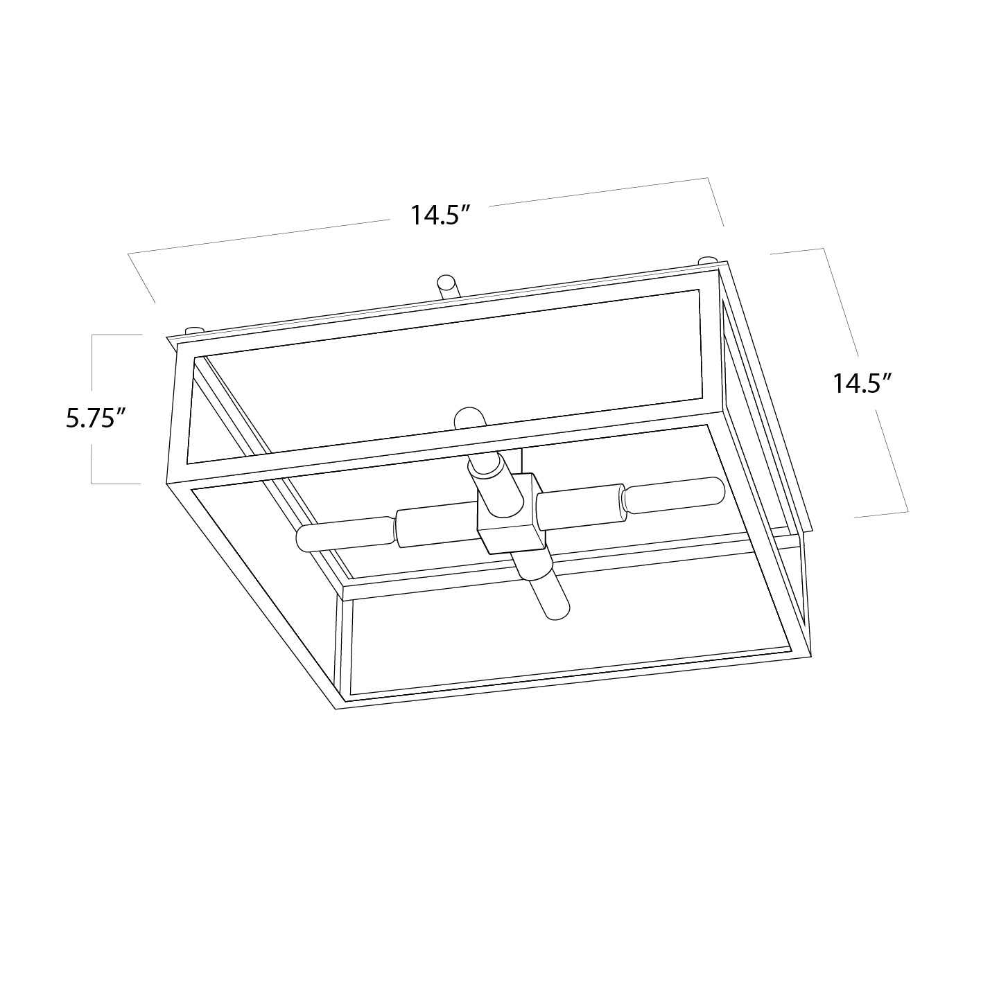 Regina Andrew Ritz Flush Mount in Polished Nickel