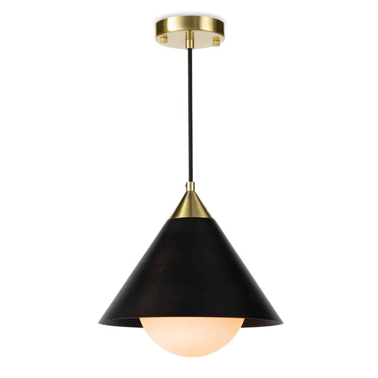 Regina Andrew Hilton Pendant in Blackened Brass and Natural Brass