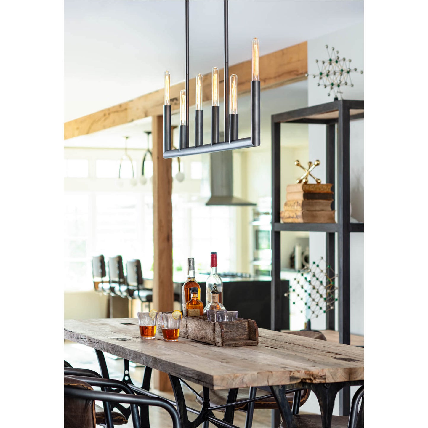 Regina Andrew Wolfe Linear Chandelier in Oil Rubbed Bronze