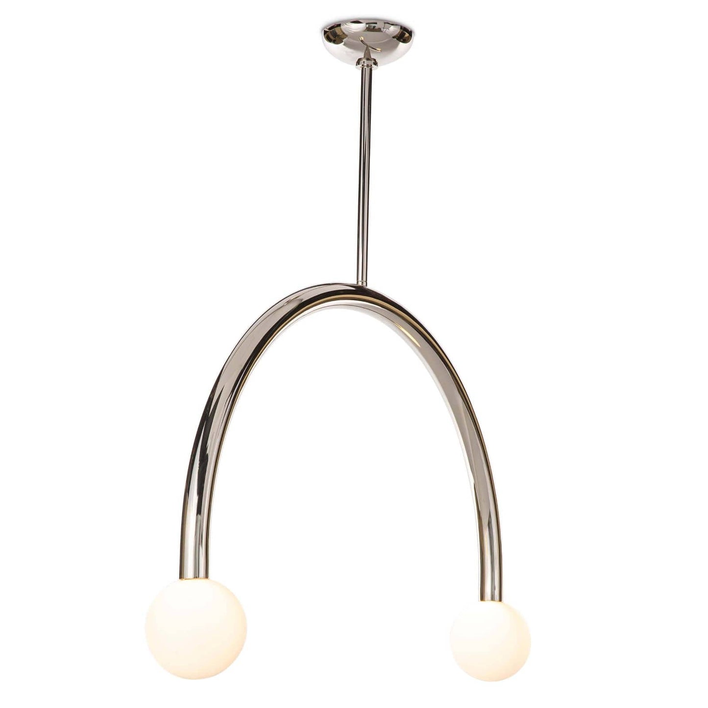 Regina Andrew Happy Pendant Large in Polished Nickel