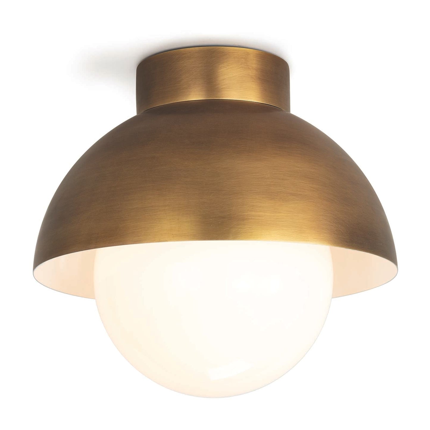 Regina Andrew Montreux Flush Mount in Natural Brass