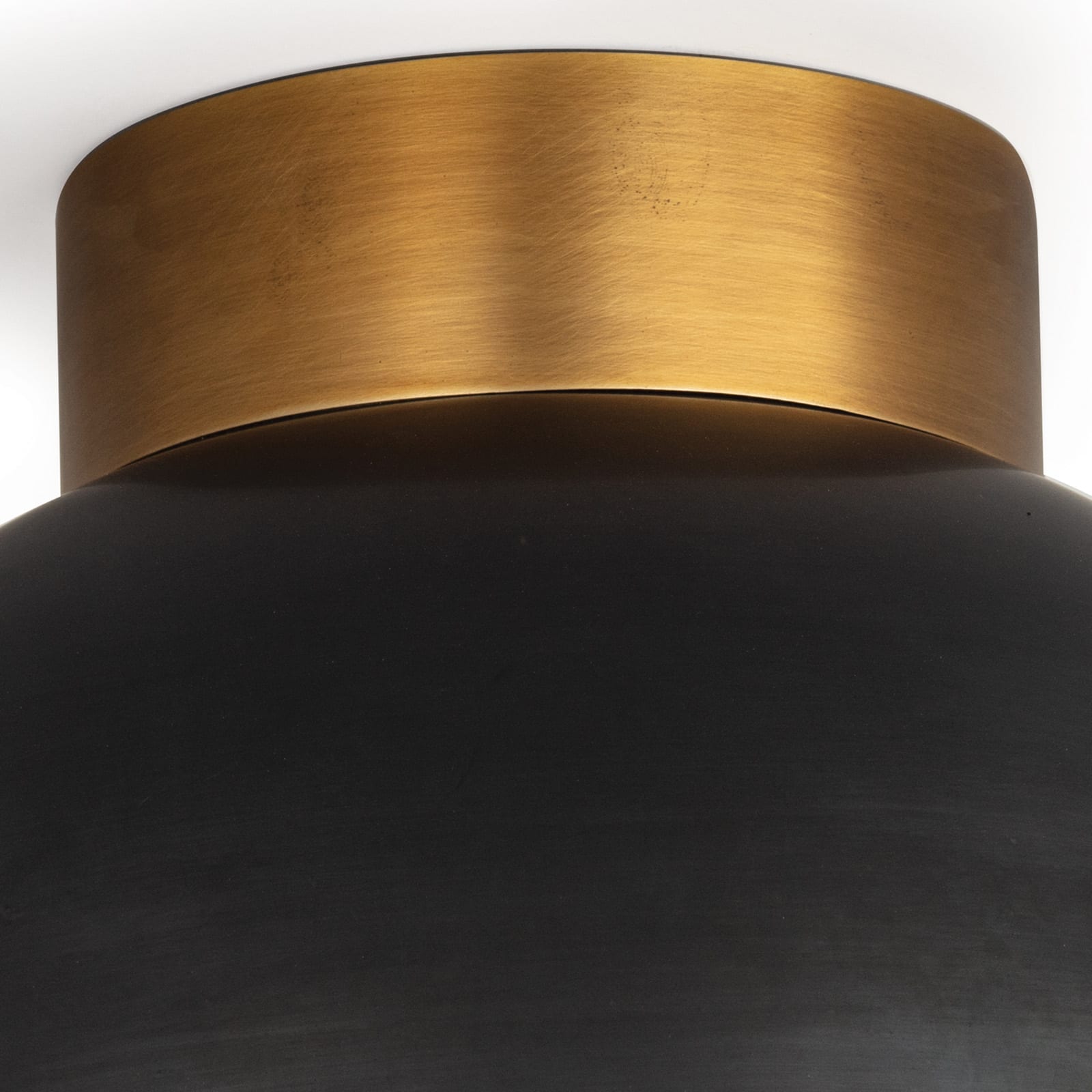 Regina Andrew Montreux Flush Mount in Oil Rubbed Bronze and Natural Brass