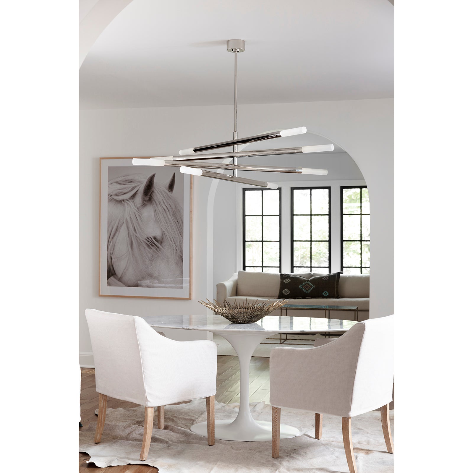 Regina Andrew Wick Chandelier in Polished Nickel