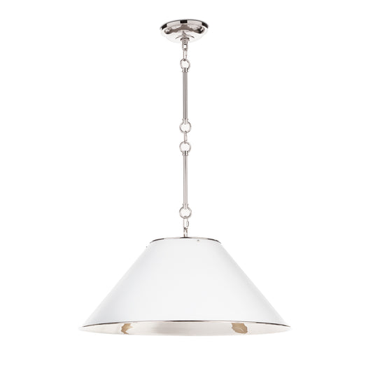 Regina Andrew Reese Pendant in White and Polished Nickel