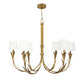 Regina Andrew River Reed Chandelier Small in Antique Gold Leaf