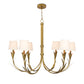 Regina Andrew River Reed Chandelier Small in Antique Gold Leaf