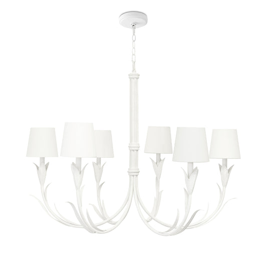 Regina Andrew River Reed Chandelier Small in White