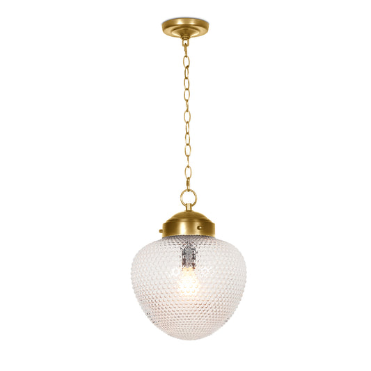 Regina Andrew Sadie Glass Pendant in Natural Brass