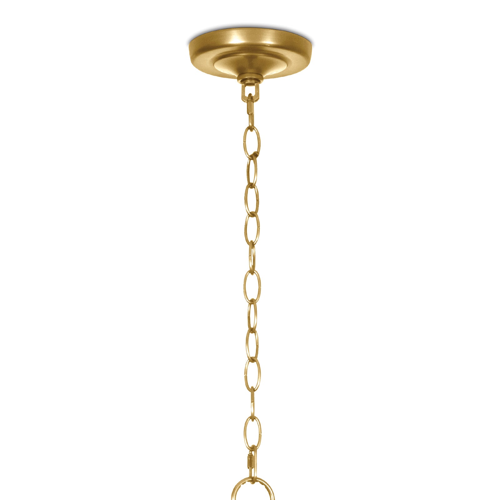 Regina Andrew Sadie Glass Pendant in Natural Brass