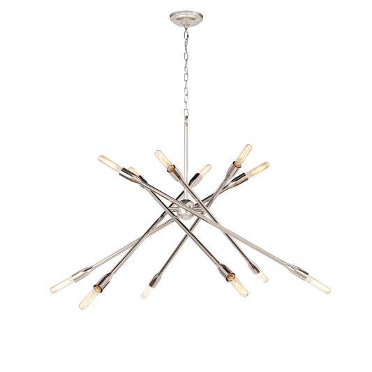 Regina Andrew Cobra Chandelier Large in Polished Nickel