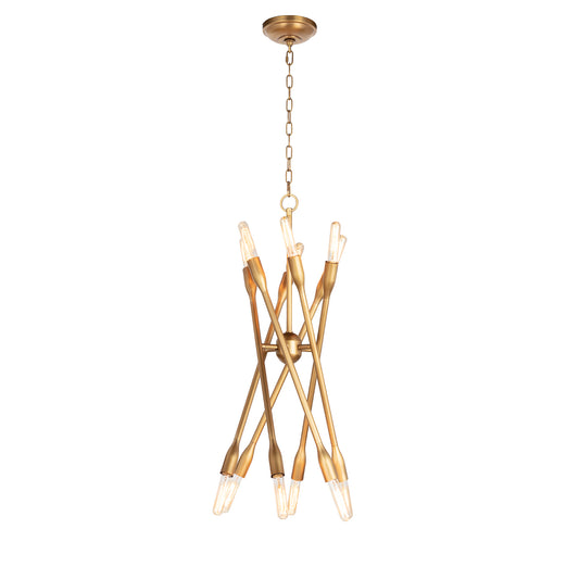 Regina Andrew Cobra Chandelier Small in Natural Brass